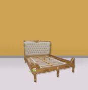 Tempat Tidur Desain Klasik Warna Gold 001
